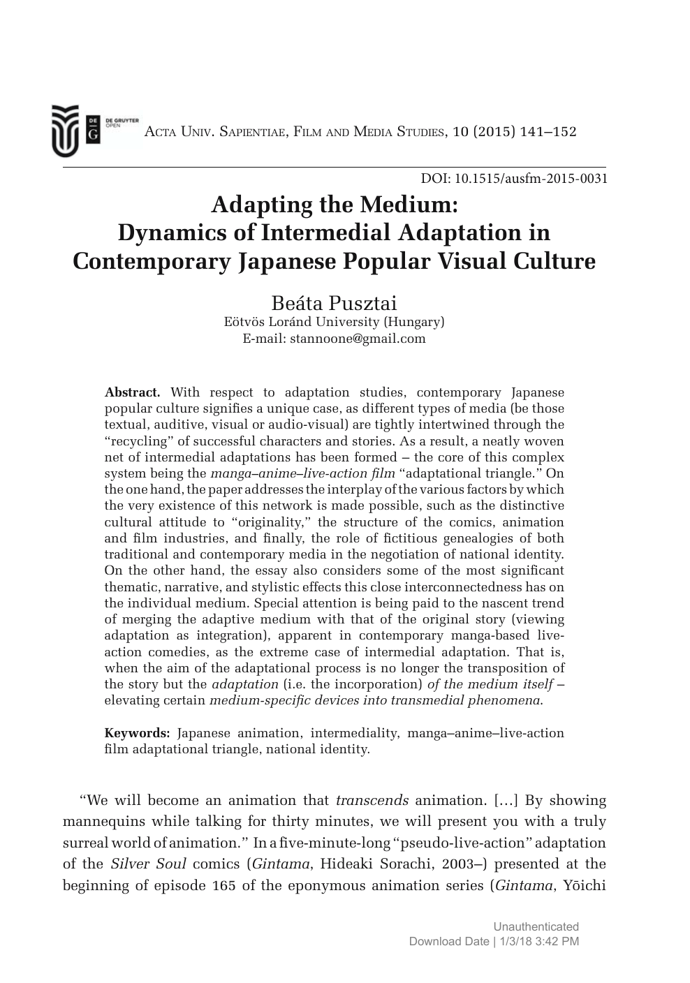 Japanese visual culture : explorations in the world of manga and