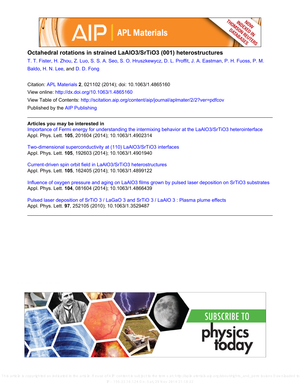 Octahedral Rotations In Strained Laalo3 Srtio3 001 Heterostructures Topic Of Research Paper In Nano Technology Download Scholarly Article Pdf And Read For Free On Cyberleninka Open Science Hub