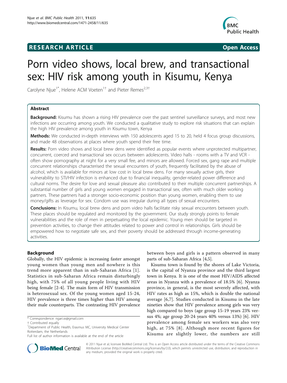 988px x 1318px - Porn video shows, local brew, and transactional sex: HIV ...