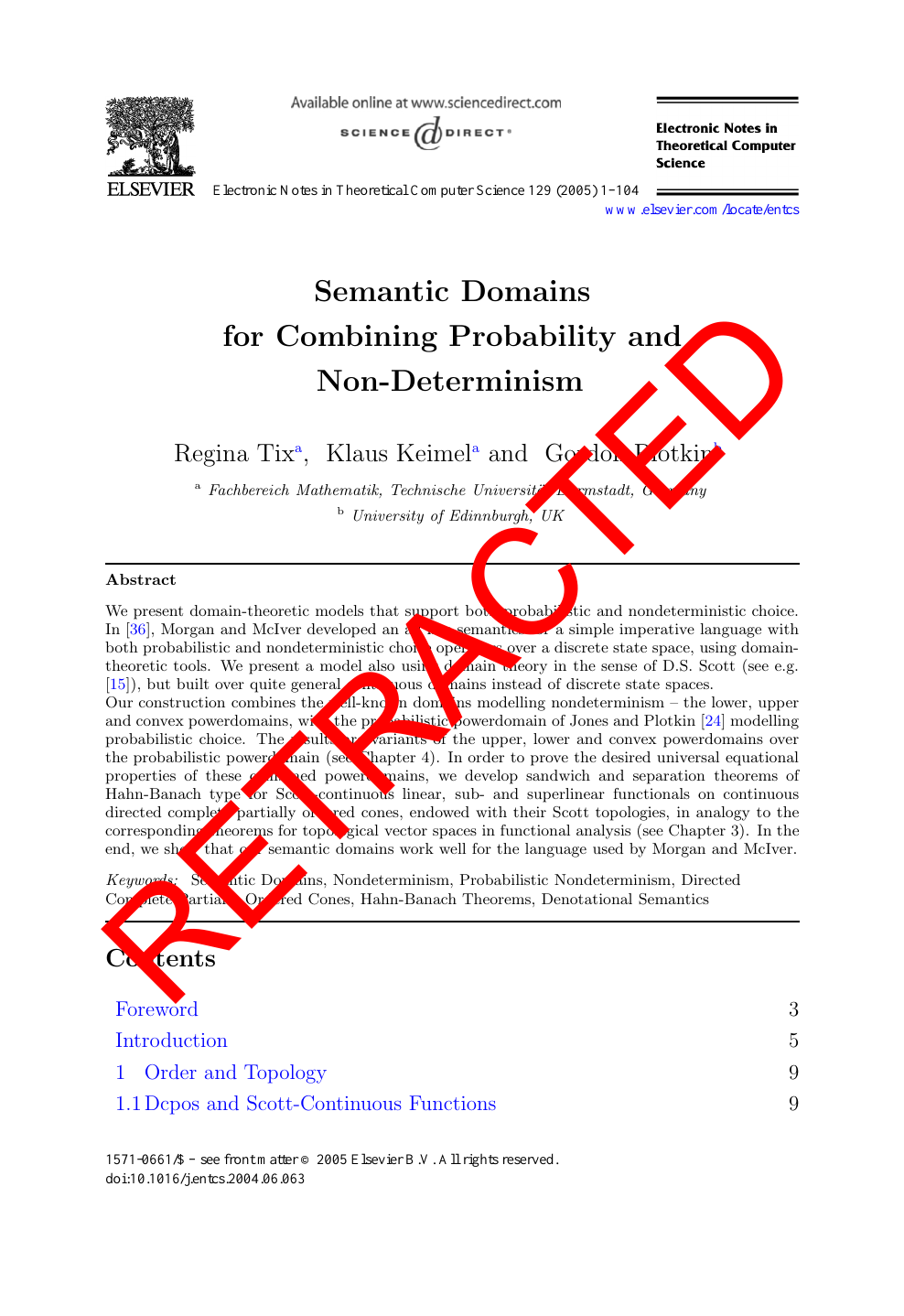 Retracted Semantic Domains For Combining Probability And Non Determinism Topic Of Research Paper In Computer And Information Sciences Download Scholarly Article Pdf And Read For Free On Cyberleninka Open Science Hub