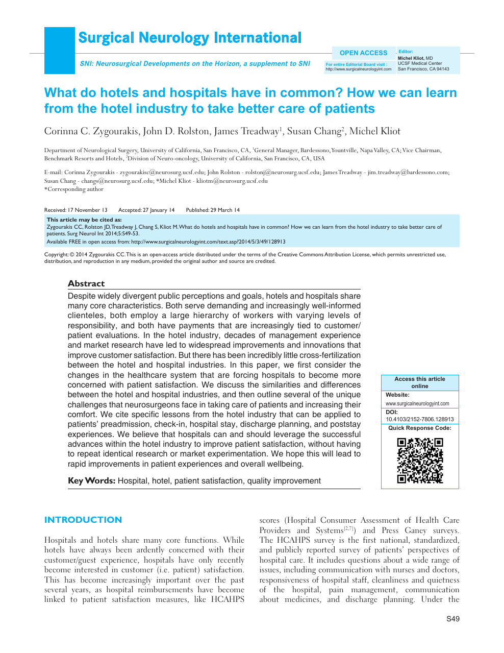 What do hotels and hospitals have in common? How we can learn from ...
