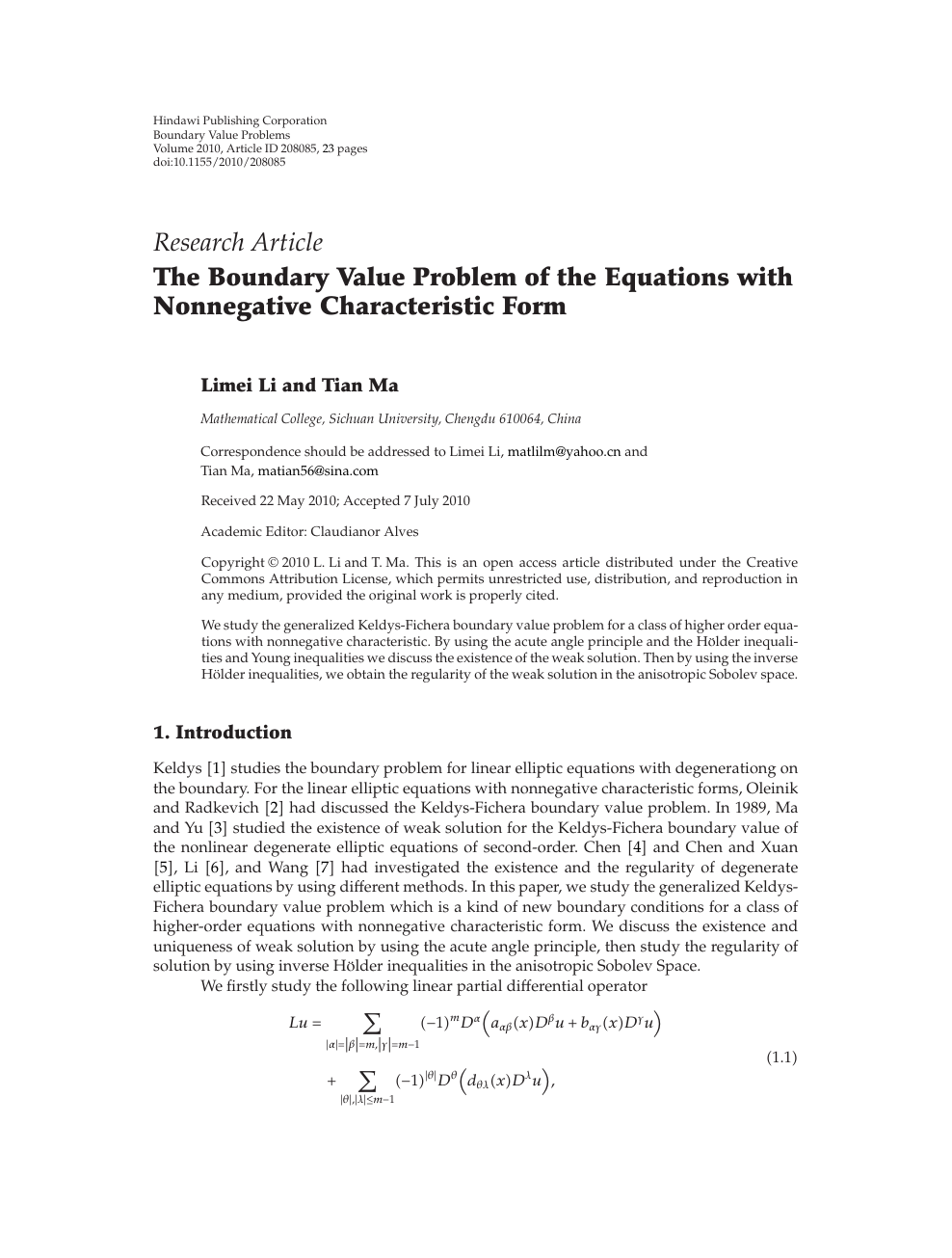 The Boundary Value Problem Of The Equations With Nonnegative Characteristic Form Topic Of Research Paper In Mathematics Download Scholarly Article Pdf And Read For Free On Cyberleninka Open Science Hub