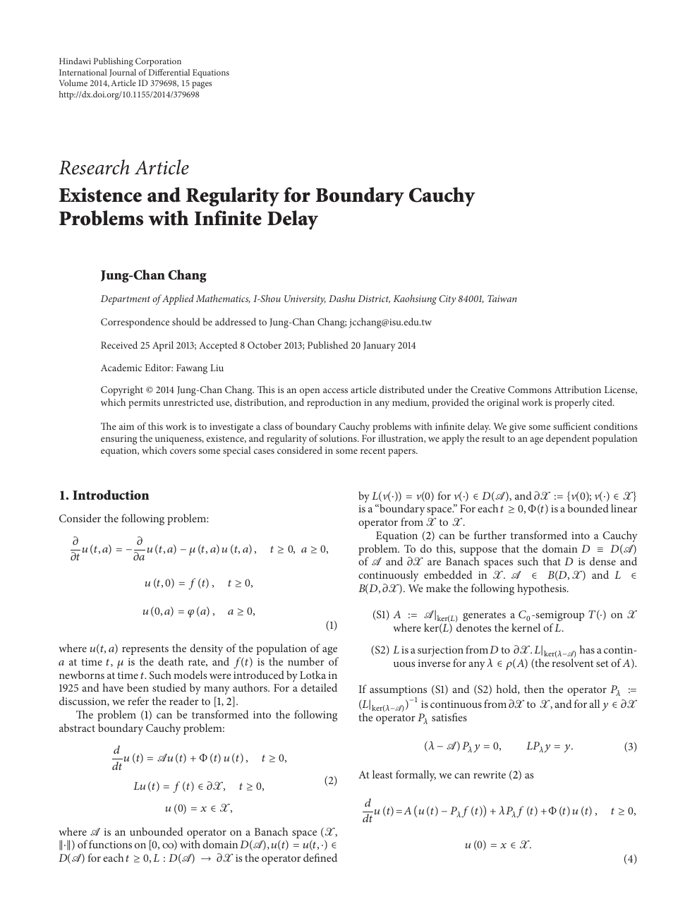 Existence And Regularity For Boundary Cauchy Problems With Infinite Delay Topic Of Research Paper In Mathematics Download Scholarly Article Pdf And Read For Free On Cyberleninka Open Science Hub