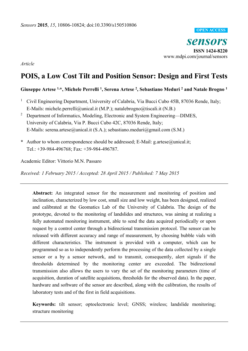 Immagini Natalizie 192 Pixel.Pois A Low Cost Tilt And Position Sensor Design And First Tests Topic Of Research Paper In Chemical Sciences Download Scholarly Article Pdf And Read For Free On Cyberleninka Open Science
