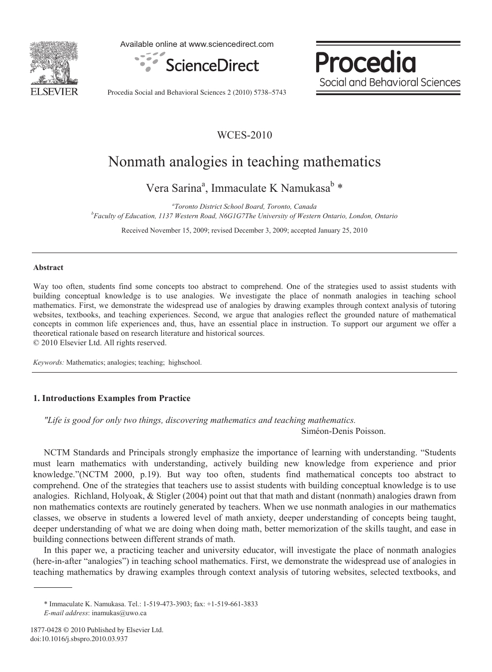 Examples Of Science Paper Abstract / Examples Of Abstract For Research Paper Niek Van Der Sprong ...