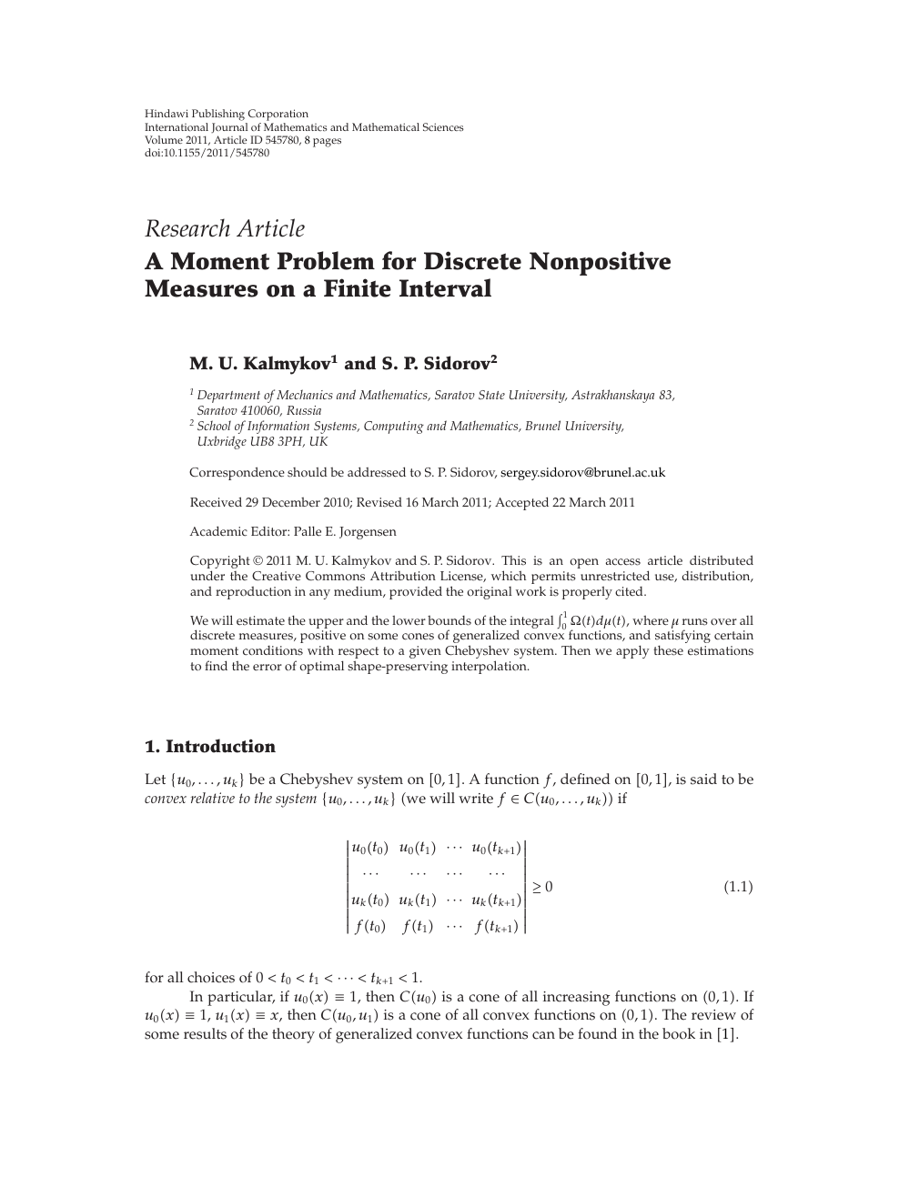 A Moment Problem For Discrete Nonpositive Measures On A Finite Interval Topic Of Research Paper In Mathematics Download Scholarly Article Pdf And Read For Free On Cyberleninka Open Science Hub