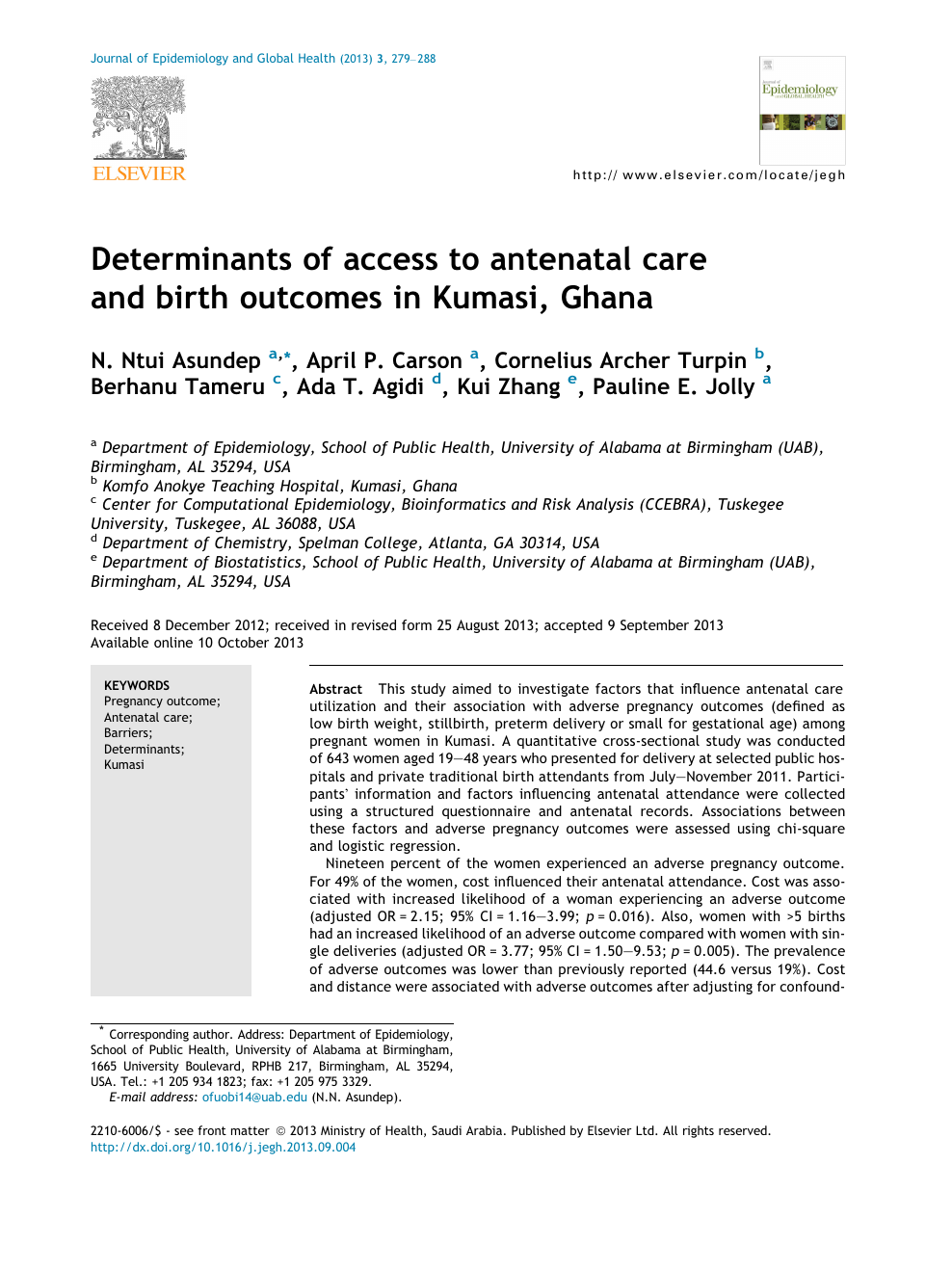 Spatial variation and inequities in antenatal care coverage in